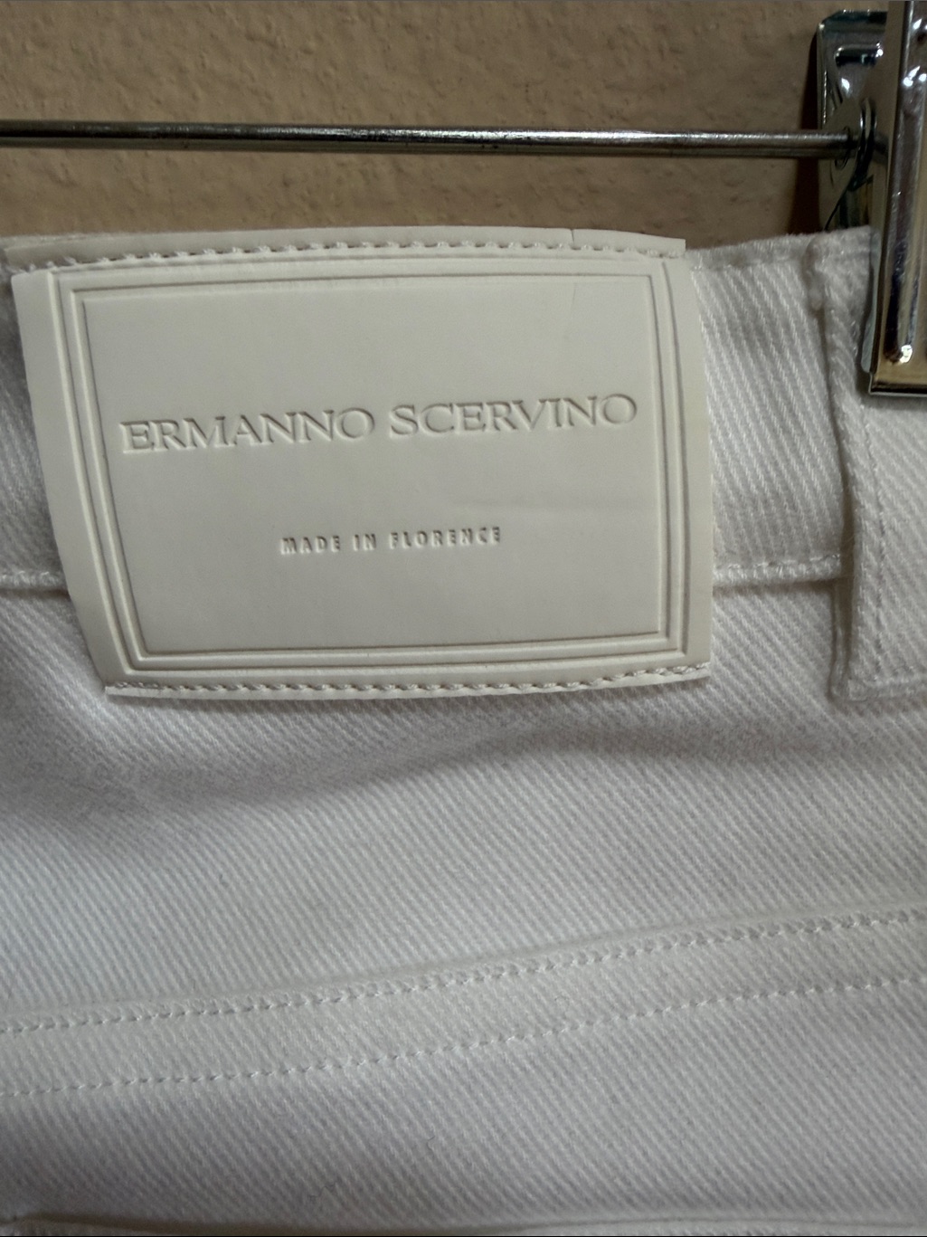Nwt Ermanno Scervino Junior Girls White Skinny Jeans Size 8 — image 7 of 8